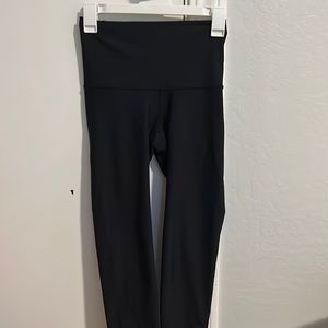 Plain black full length leggings (size XS)